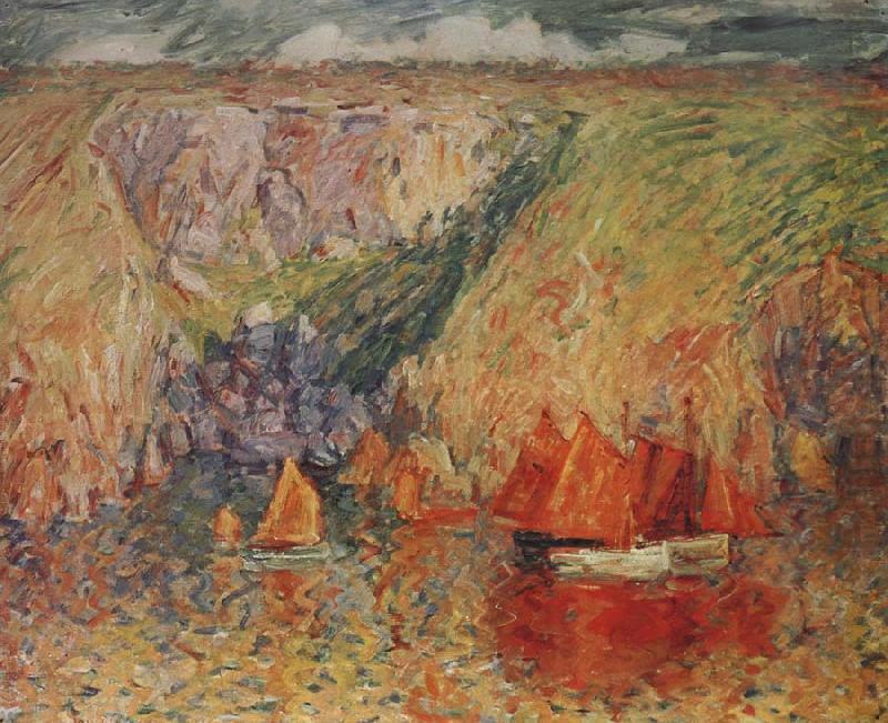 Fishing boats,Goulphar, John Russell